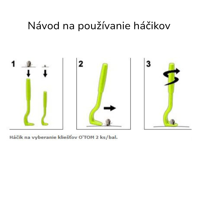 návod na používanie háčikov na kliešte